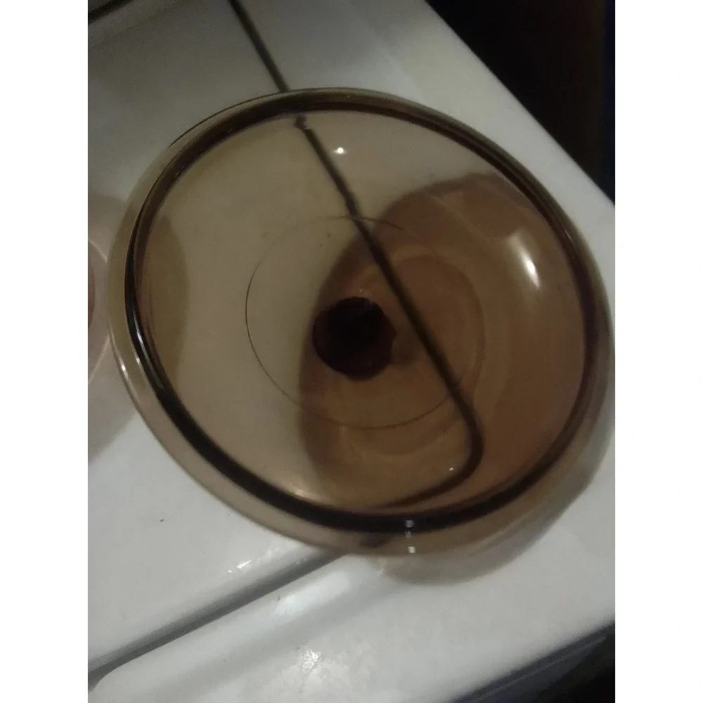 Vintage Visions Corning Ware Amber Glass   U S.A 1.5 L Saucepan With Lid.